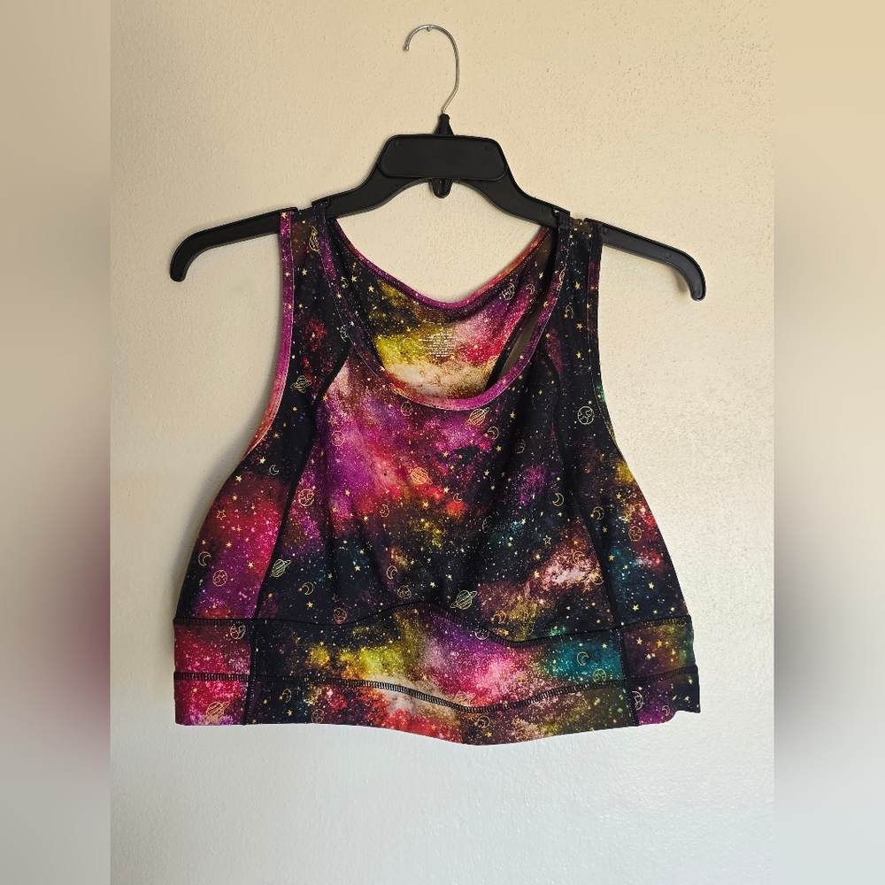 Galaxy Print Women's PLUS SIZE Sports Bra